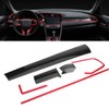 6Pcs Car Console Center Dashboard Cover Trim Decorative Stickers for