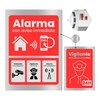 TECET® Set of 2 Aluminium Alarm Poster | Security Security