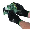 12 Pairs - Polyco Work Gloves Matrix P Grip Polyurethane Palm Coated Hand Safety New, 10 - X-Large, Black