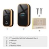 Self-Powered Doorbell Wireless Doorbell Waterproof Smart Doorbell with 36 Melodies