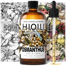HIQILI Osmanthus Fragrance Oil, for Body Spray, Diffuser Use, Candle, Soap, and Women Perfume Making, Scented Essential Oil - 5.07 Fl Oz