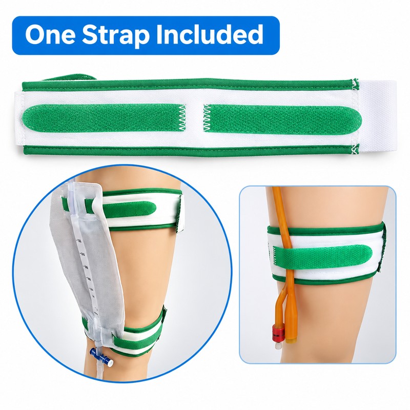 Adjustable Elastic Catheter Fixation Strap – Soft Urine Drainage Bag