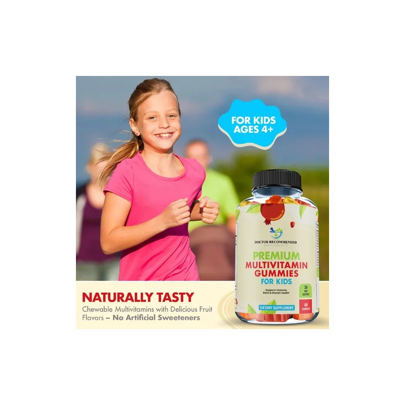 Gomitas Multivitamínicas Premium Para Niños 60 Gomitas