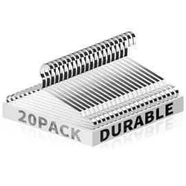 Jiang&Rong 20 Pack Stainless Steel Hangers, 16.5 Inch Heavy Duty Metal Coat Hangers for Adults, Space Saving & Non-Slip Clothes Hangers, Durable Silver Hanger for Bulk Storage