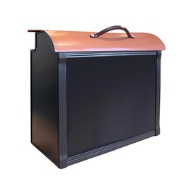 NACH Handle Wall Mount Mailbox, Large Mailboxes for Outside Wall Mount, Extra Large Capacity Mailbox for Outside, Black & Copper, Outdoor Mailboxes, 12.2x5.4x10 Inches, Wall Mailbox, MB-8101