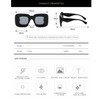 Teumire Cute Square Inflated Sunglasses for Women Men Chunky Candy