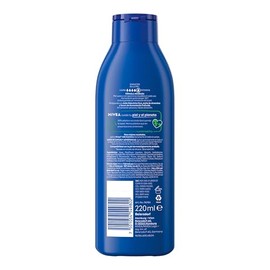 NIVEA Crema Corporal Humectante Body Milk Nutritiva (220 ml) 72 horas de Nutrición y Humectación Profunda con aceite de almendras ideal para Piel Extr