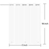 YISURE No Hook Extra Long Shower Curtain Liner 96 Inches,
