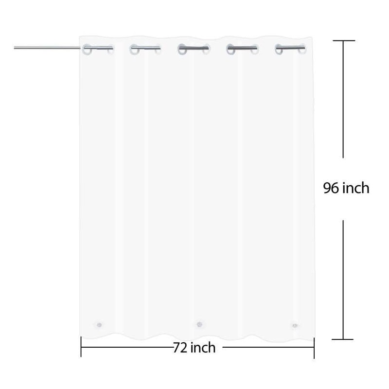 YISURE No Hook Extra Long Shower Curtain Liner 96 Inches,