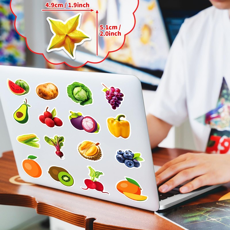Mistree Fruit Vegetable Stickers