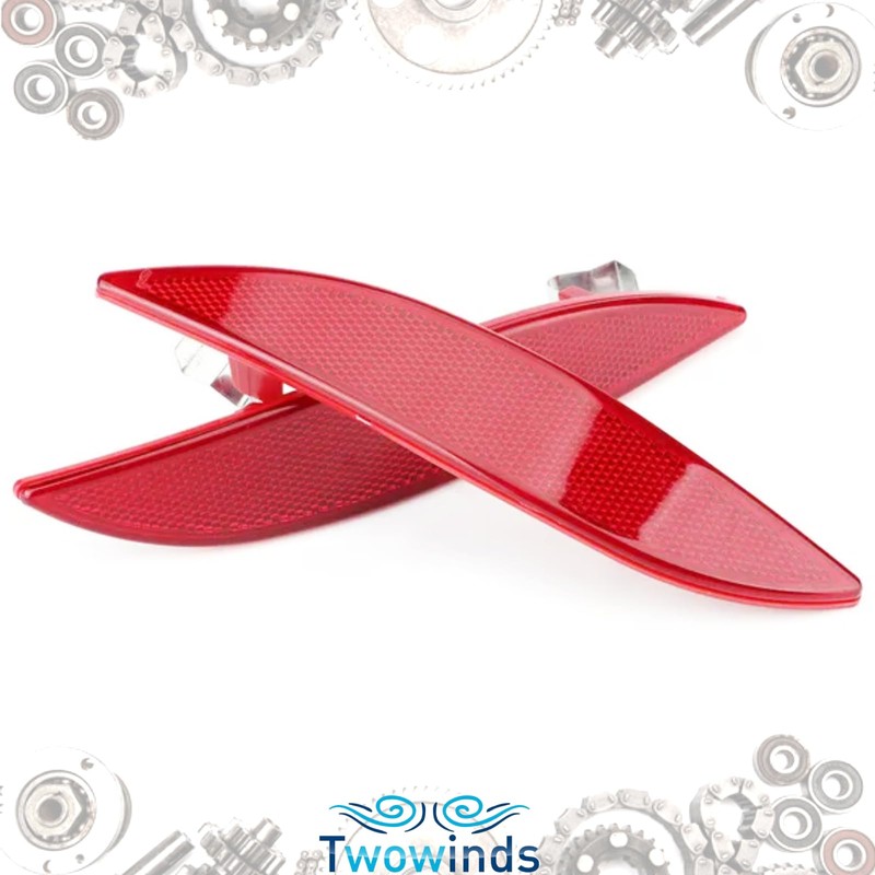 Twowinds Bumper Reflector Compatible with Renault Megane III, Reflectors Reflector