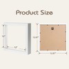 QDSSDECO 12"*12" Shadow Boxes Display Cases with Soft Linen Back