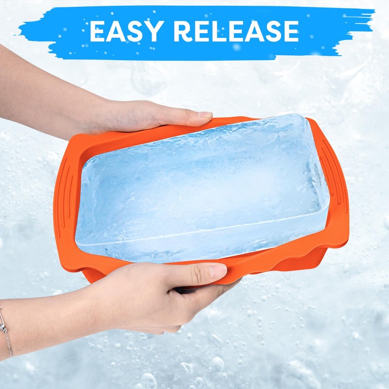 Haldane 5PC Extra Large Ice Block Mold 15LB Ice Cube