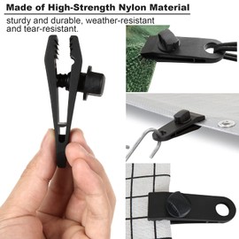 36PCS Tarp Clips Heavy Duty Lock Grip, Plastic Canvas Trap Clamps, Canvas Tent Clamps, Canvas Awnings Bungee Cord Clips, Thumb Tent Clip Clamp, Tent Fasteners for Outdoor Camping, Car and Pool Cover