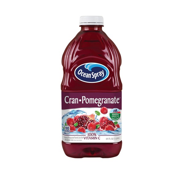 Ocean Spray Cranberry Pomegranate Juice, 64-Ounce Bottles (Pack of 8)