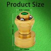 Heavy Duty Brass Hose Nozzle, 3 Pack Brass Nozzle Power,