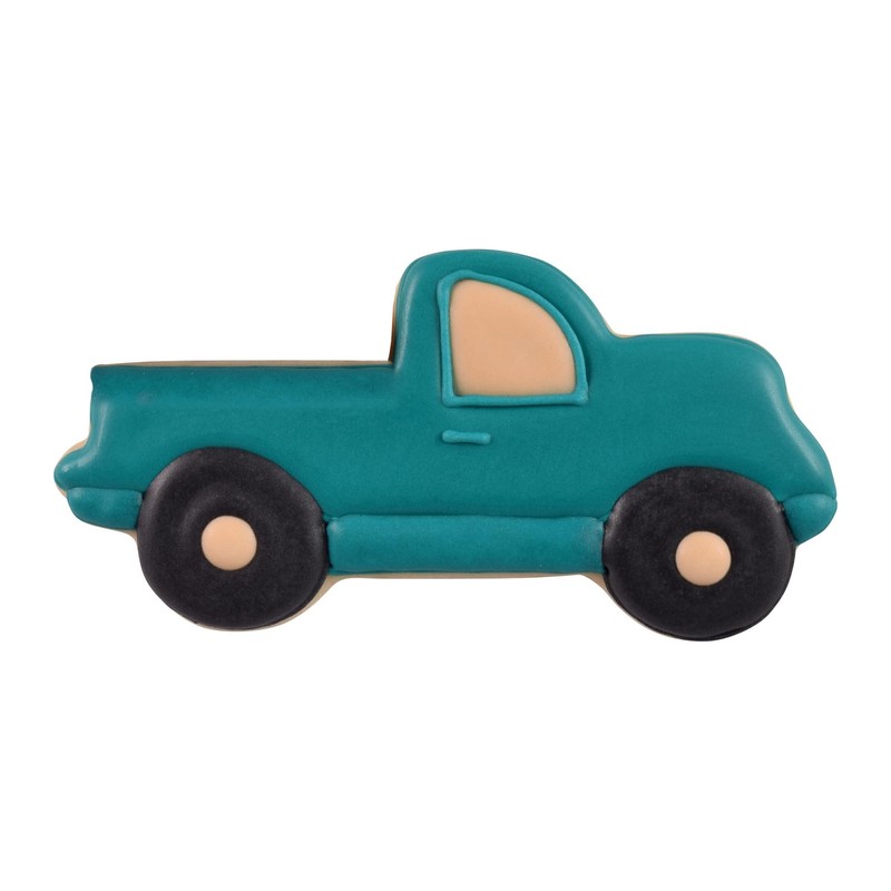 R&M Pickup Truck 4" Stainless Steel Cookie Cutter, 3.75", Silver