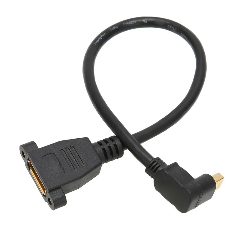 DP Female to Mini DP Male Cable Double Hole Lockable