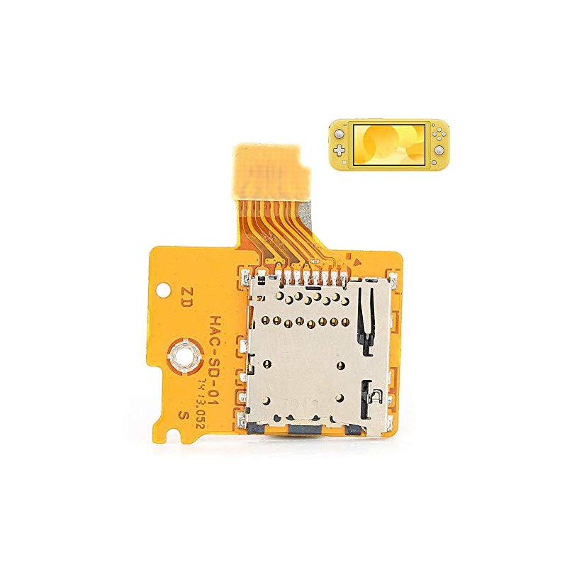 Qiilu Lector de Tarjetas Micro SD Interruptor de Repuesto Lector