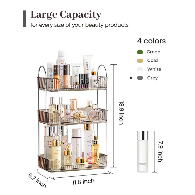 Aveniee Bathroom Counter Organizer, 3 Tier Perfume Skin Care Countertop
