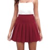 Dressever Women's Pleated Skirts Mini Skater Basic Skirt High Waist