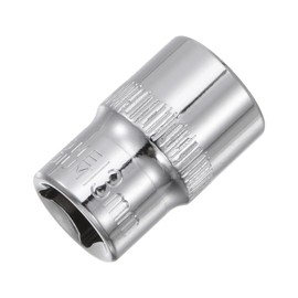sourcing map 3/8-Inch Drive 13mm 6-Point Shallow Socket, Metric, Cr-V