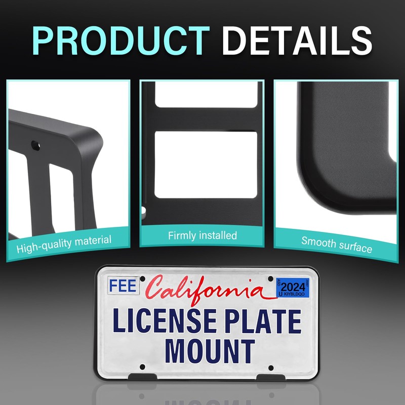 GRUOIZ Quick Install Front License Plate Holder Compatible with Toyota