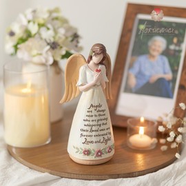 Storieme Thinking of You Gifts for Women: Sentimental Sympathy Gift for Loss of Mother Dad Mum Memorial Bereavement Presents Angel Statue
