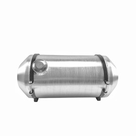 JSD 7 Gallon Auxiliary Fuel Tank Cell Gas Tank Aluminum 10 x 22 inch End Fill 3/8" NPT Outlet + Bracket