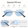 Appassal Retro Oval Sunglasses for Women Y2k 90s Sunnies Trendy