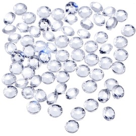 TOAOB 1000 Pieces 6 mm Clear Tiny Resin Table Scatter Crystals Acrylic Diamonds Rhinestones for Table Decorations Wedding Decoration Bridal Shower Decoration