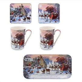 The Leonardo Collection LP52073 Magic of Christmas 5-Piece Set, Boxed