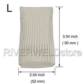 RIVERWELD Welding Protective Gear Welding Glove Finger Heat Shield Resistant Large and X-Large Size 2pcs