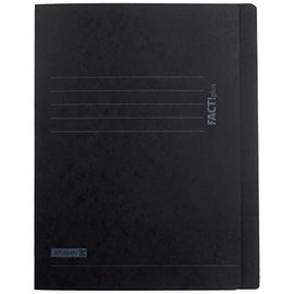 Brunnen Fact!Plus A4 File / Folder, Made of Thick Pressed Cardboard, Black