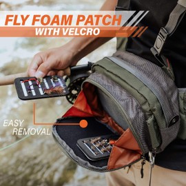 VIXYN Fly Fishing Waist Pack - Lightweight Fishing Fanny Pack and Tackle Storage Hip Bag