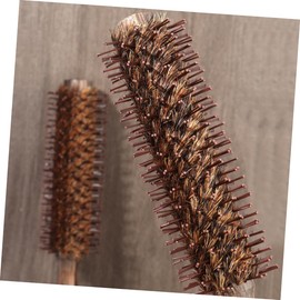 OHPHCALL Wooden Roller Comb Boar Bristle Hair Brush for Wet Dry Hair Round Hairbrush for Styling