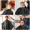 FEBSNOW Hair Cutting Cape Kit,Professional Barber Cape with Neck Duster