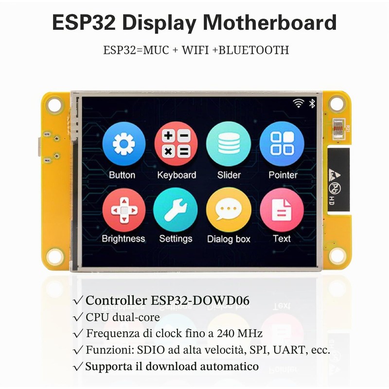 RUIZHI ESP32 Display, ESP32 Scheda di Sviluppo con Smart Display