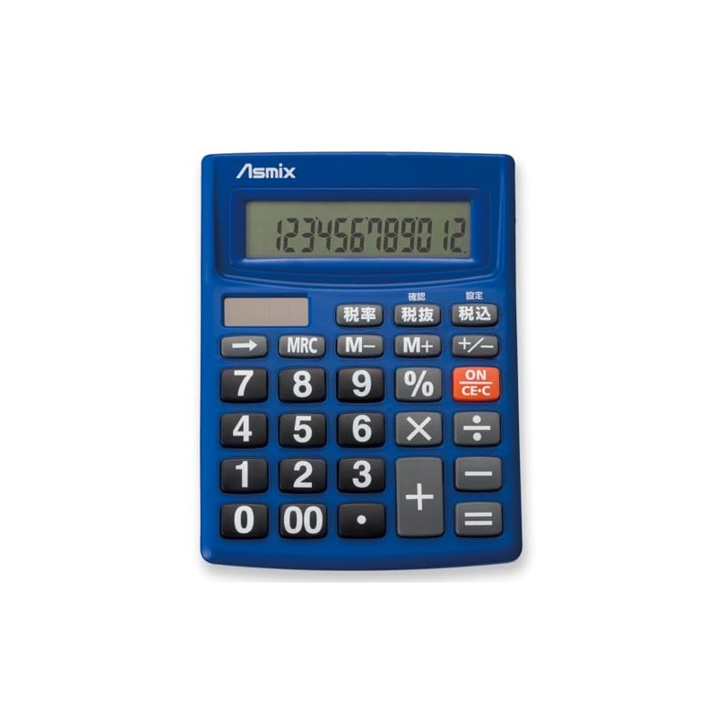 Asuka Calculator Tax Calculator C1256B Blue 12 Digit Business Work