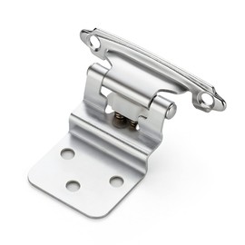 Ravinte 20 Packs (10 Pairs) 3/8 inch Inset Polished Chrome Cabinet Hinges Kitchen Cabinet Hinges Self Closing Hinges for Kitchen/Bathroom/Furniture Cabinets & Doors,Decorative Cabinet Hardware