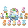 25pcs Care Cute Bear Birthday Party Cupcake Toppers for Kids