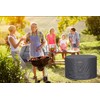 Garden Balsam Fire Pit Cover 600D Heavy Duty Waterproof Fabric
