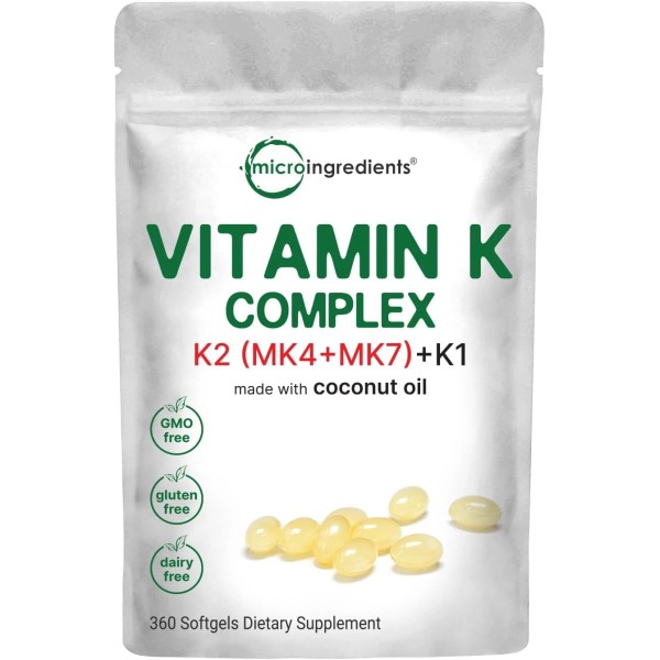 Micro Ingredients Super Vitamin K Complex (K2 MK7 + MK4