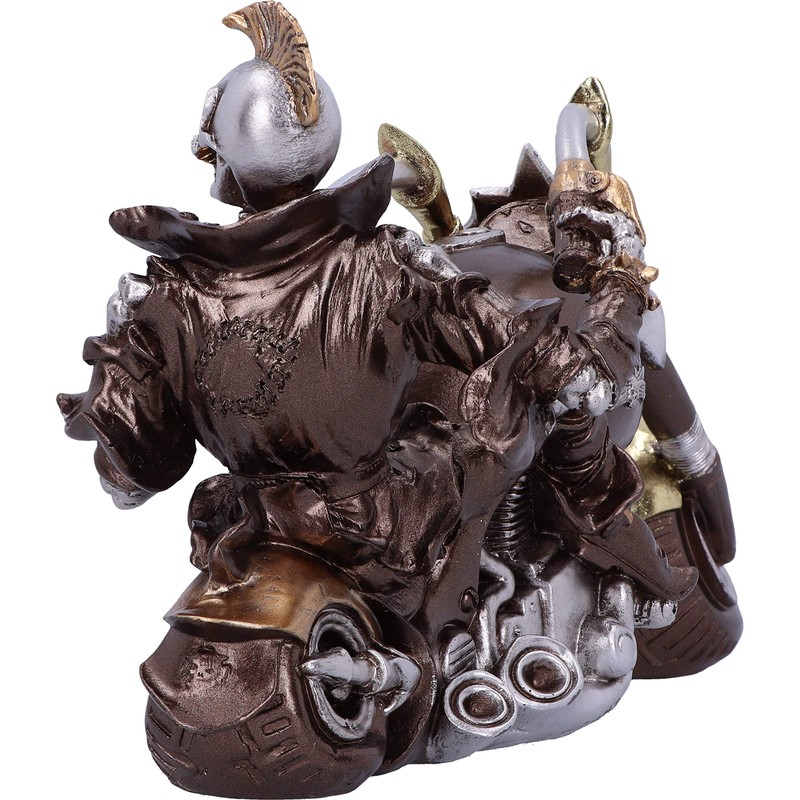 Nemesis Now Wheels of Steel 29cm Steampunk Motorcycle Skeleton Figurine,