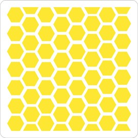 Honeycomb Effect Tile Crafting Stencil Mylar Washable Reusable 4 inches x 4 inches