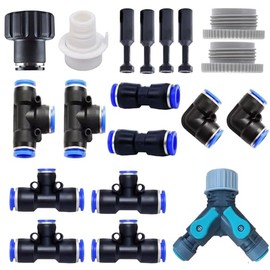 New Drip Irrigation System Accessory Kit and Automatic Garden Irrigation System Accessory Kit, Including supplementary Components for The Automatic Watering System Designed for Gardens, courtyards.