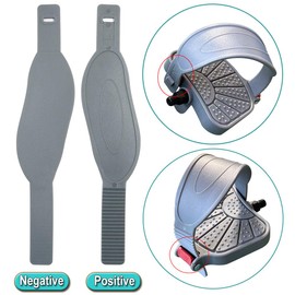 N/A/ Universal Pedal Straps, Durable Exercise Bike Pedal Straps for Exercise Bike Stationary, Adjustable Foot Pedal Straps for Exercise Bike Bicycle Cycle Home Or Gym (Grey)