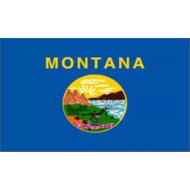 MONTANA STATE PREMIUM PRINTED FLAG 100% POLYESTER 3X5 FEET WITH METAL EYELETS