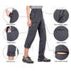 Wespornow Women's-Convertible-Zip-Off-Hiking-Pants for Camping, Travel (Grey, Small, s)