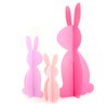 C.R. Gibson Kailo Chic Acrylic Bunny Spring and Easter Decorations,